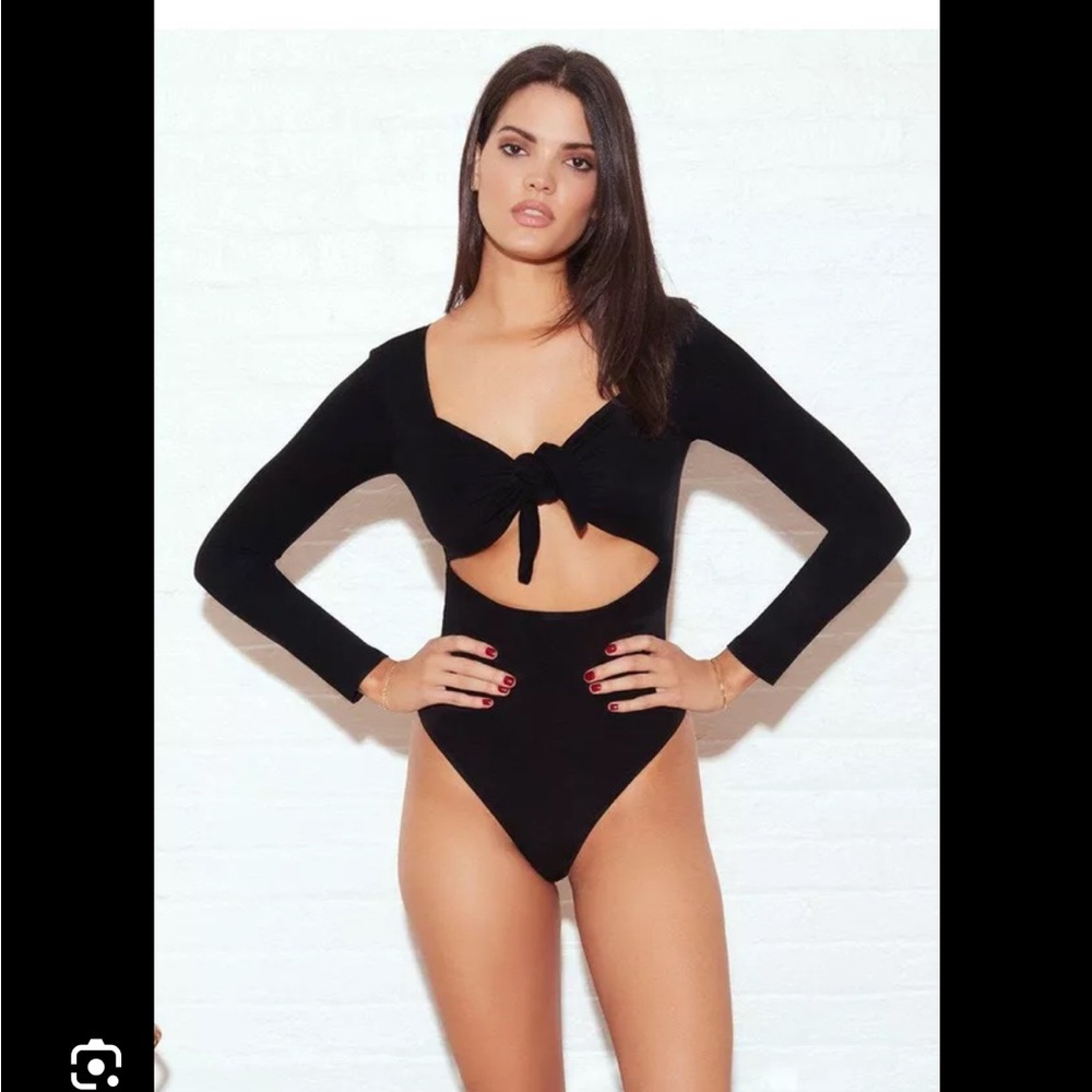 Fleur du Mal bow bodysuit